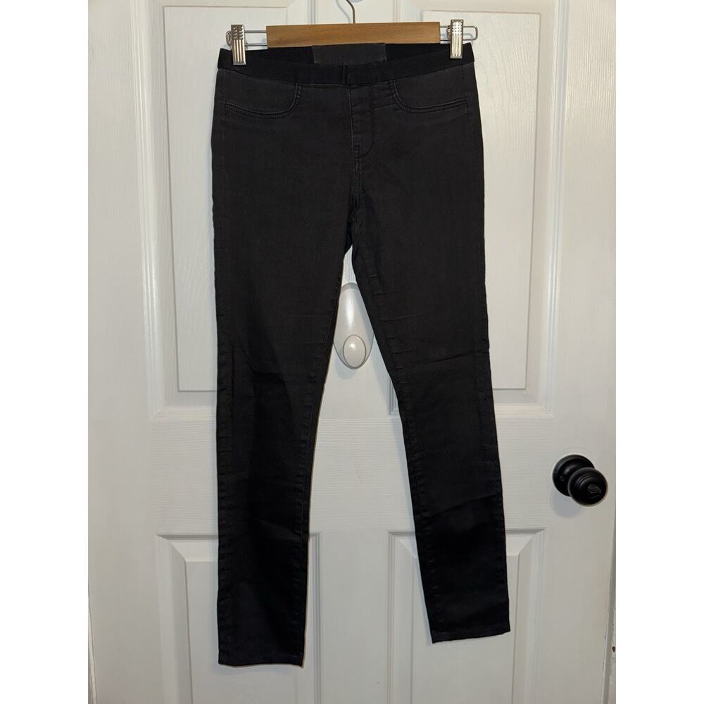 Helmut Lang Women’s Elastic Pull On Jeggings Size 24 Black‎ Gray